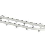 VLTAVA T1 TORINO B2 Dvoukolejnice pro záclony a závěsy - lehké zatíženÍ